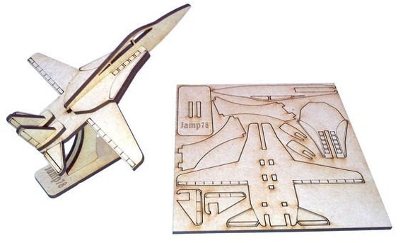 laser cut plane plans
