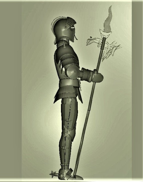 Knight 3d printing files 3d artcam file for 3d printing 3d stl model for cnc artcam design decor