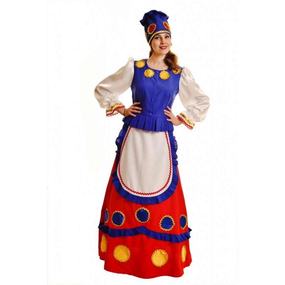 Russian Style Costume Smoky Maslenitsa Clothing Etsy