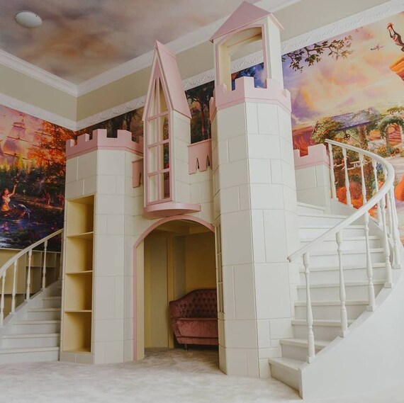 Made To Order Luxury Princess Castle Bunk Bed Image 0
