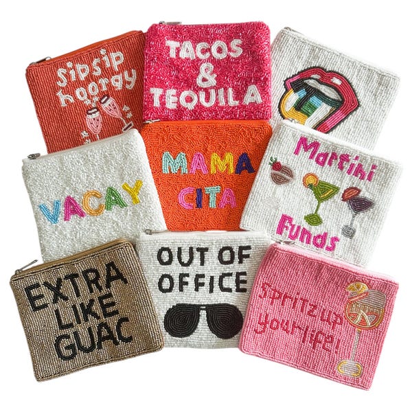 Cash Money Beaded Coin Purse main image 0