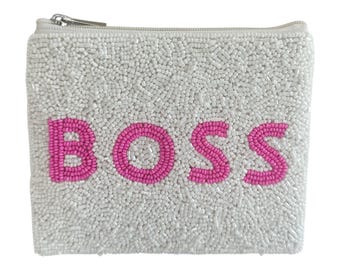 Handgefertigte Perlen Geldbörse - Einzigartiges Damen Accessoire, Perfektes Geschenk für Kollege oder Chef