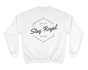 Bluza z okrągłym dekoltem Stay Royal Original Logo (Bluza unisex Champion)