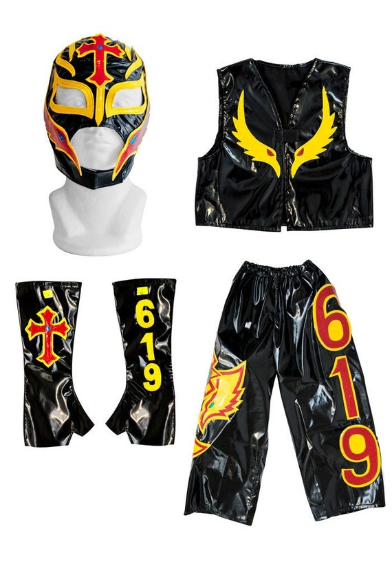 Rey Mysterio Costume Wrestle Lucha Libre Mask Kid Costume Etsy