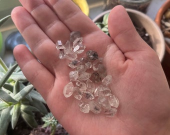 1/2” | Herkimer Diamonds | Pocket Herkimer Diamonds | Double-Terminated Herkimer Quartz