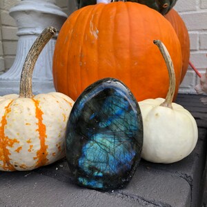 4” | 1.5LB | Blue Labradorite Free Form | XL Feldspar Mineral | Green Labradorite Free Form