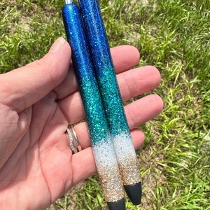Glitter Ombre Beach Gel Pen