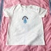 Sassy girl tee - White baby tee - david and goliath trendy wendy Y2k NOTE: this item is hand drawn so there may be minor imperfections <3 
