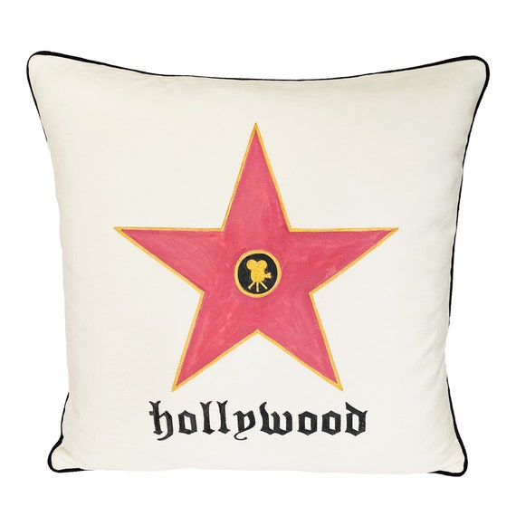 Gold And Red Center Star Decorative Throw Pillow Cover Gold And Red Center Star Decorative Throw Pillow Cover