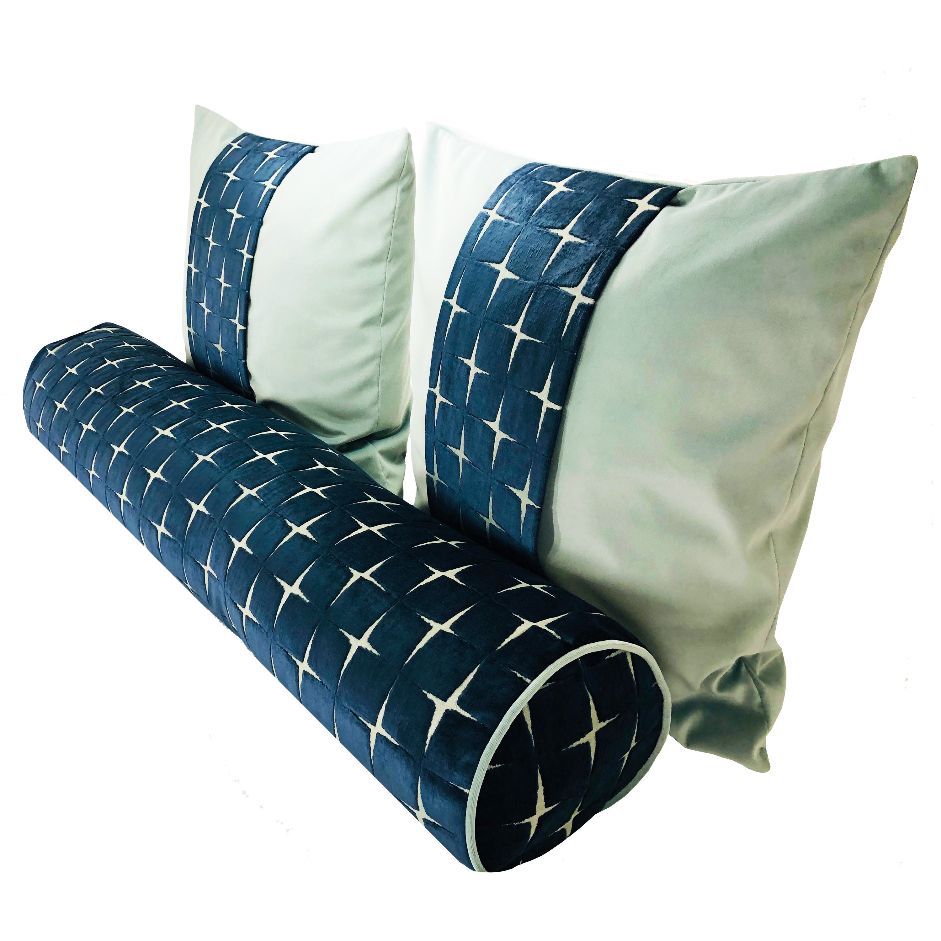 Star Bolster Cover Velvet Euro Sham Set Etsy