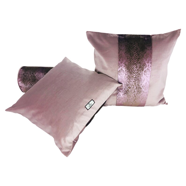 Bolster King Size Set. Snake Print Velvet Bolster and Euro Etsy