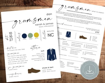 Groomsmen Proposal Printable - Etsy
