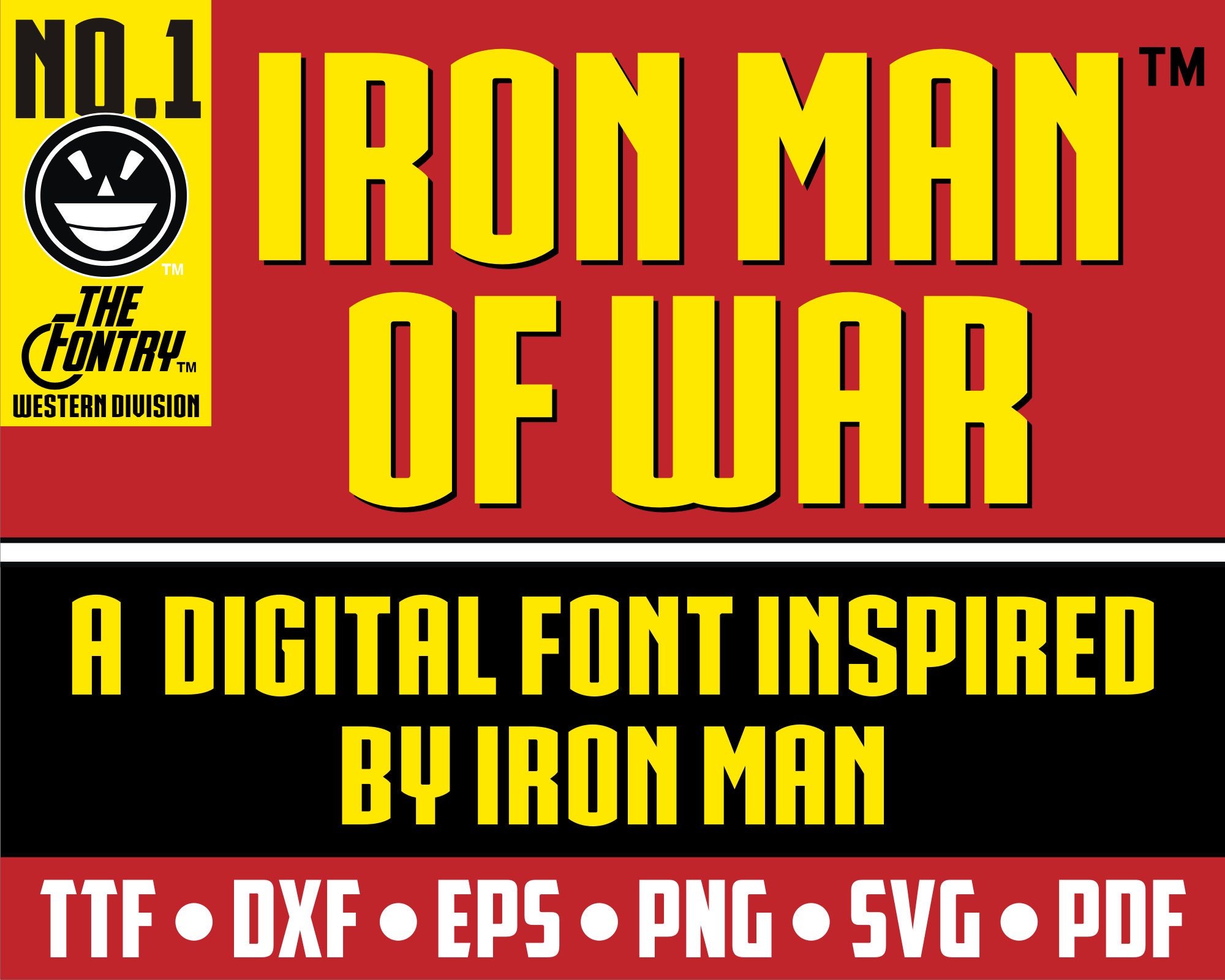 Iron Man of War??? Digital Download Font Inspired by Captain Etsy