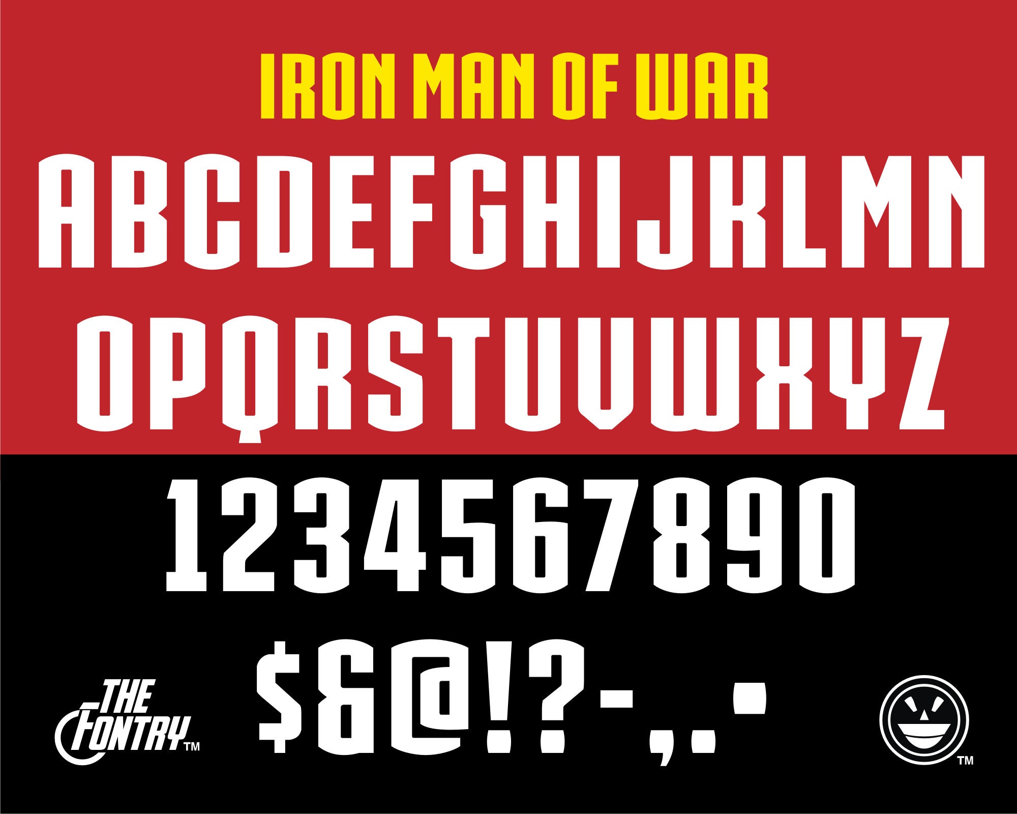 Iron Man of War??? Digital Download Font Inspired by Captain Etsy