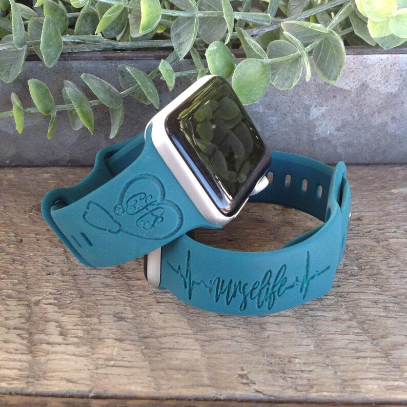 Monogram Nurse Life Apple Watch Band 38mm Personalized Apple Etsy