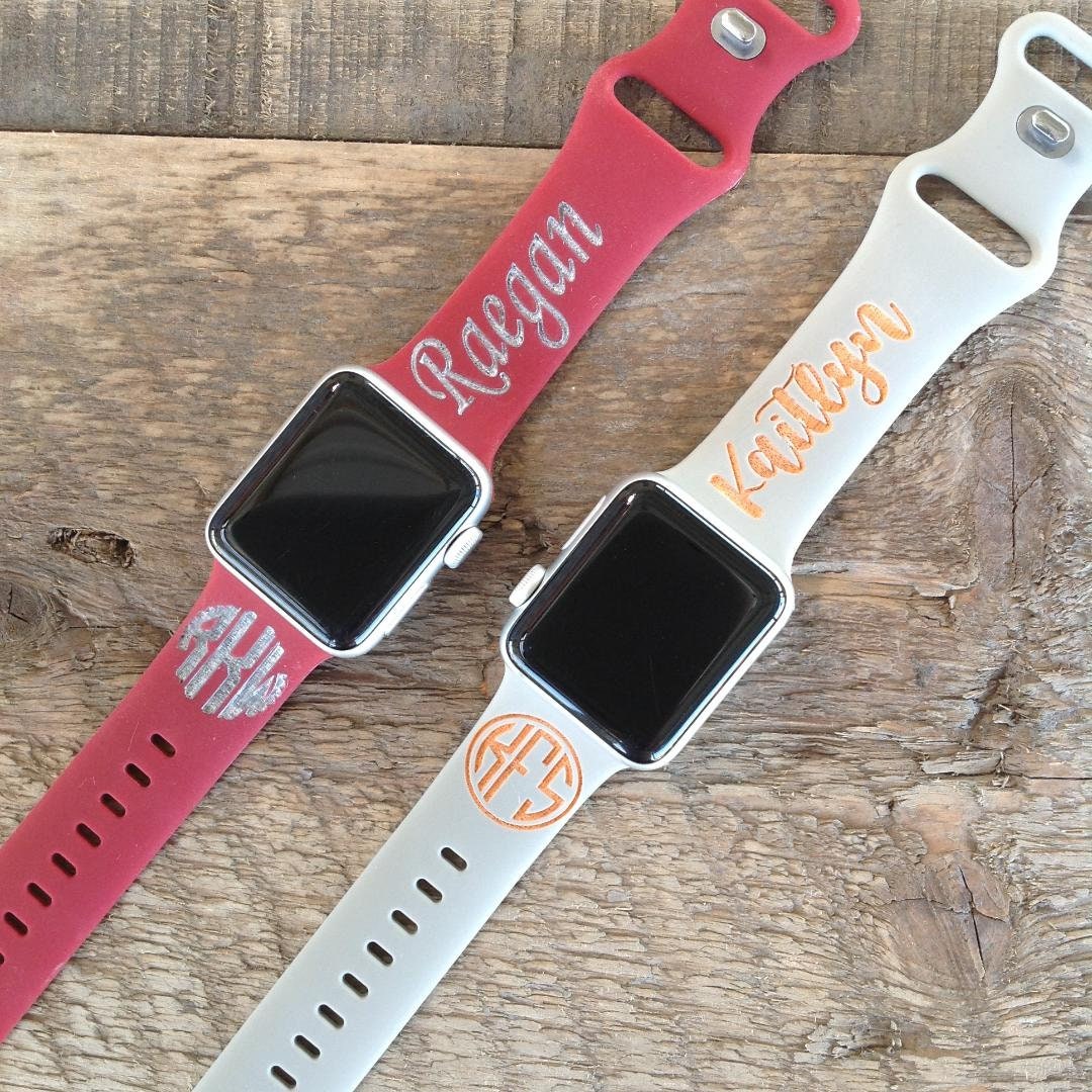 Personalized Watch Band 38mm Monogram Watch Band 40mm Engraved Etsy