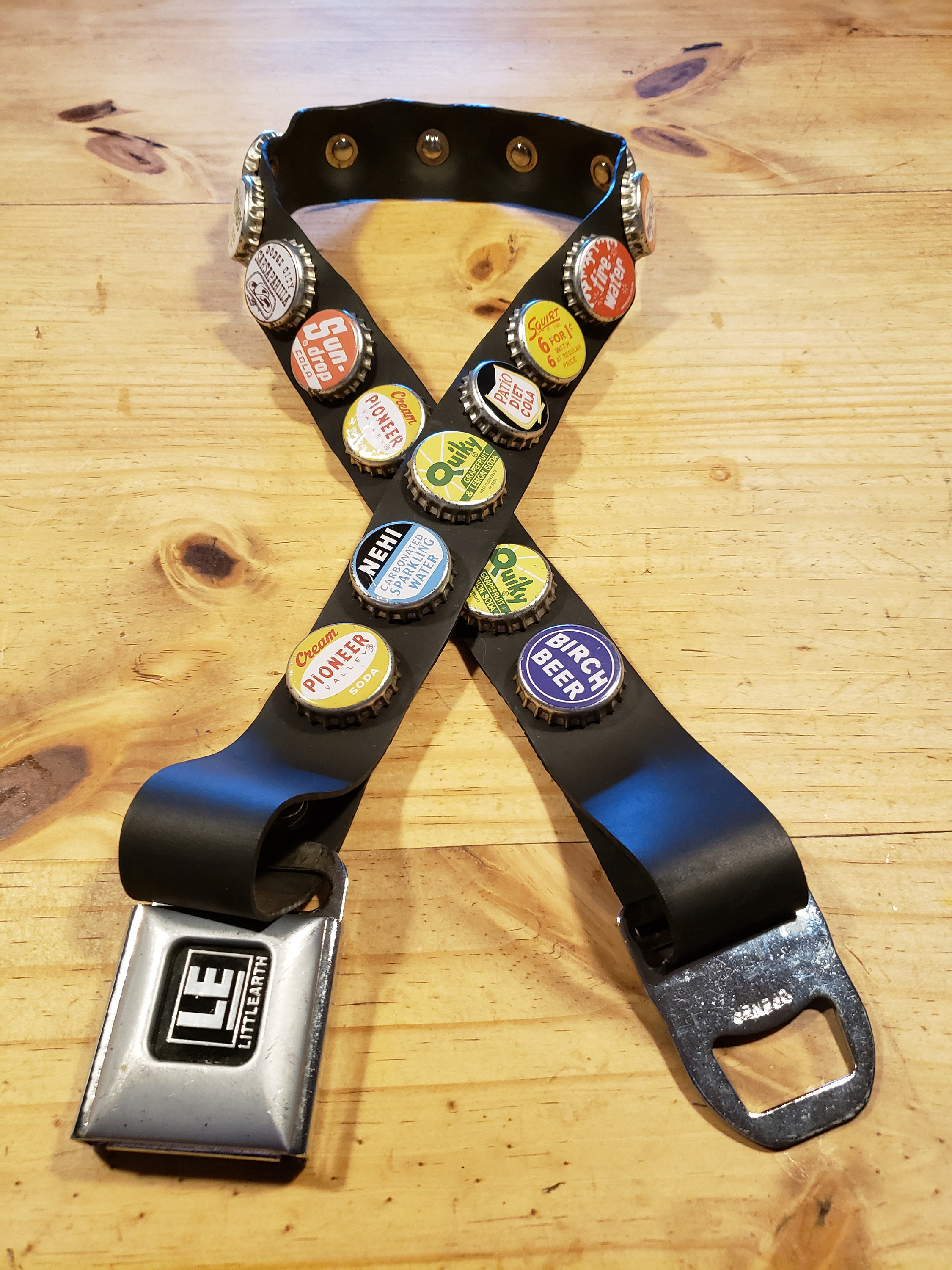 LITTLE EARTH Seatbelt Style Bottle Cap Belt Etsy