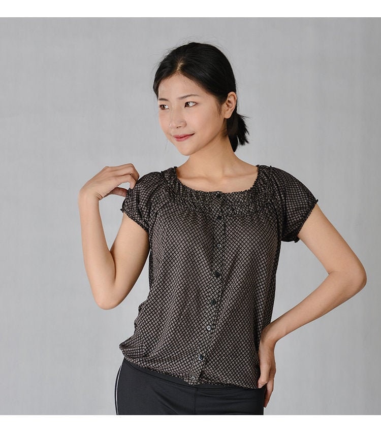Boho tops short sleeve cheap