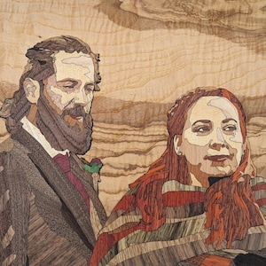 Custom Wood Portrait from Photo