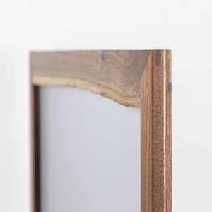 Live Edge Mirror, Walnut Wood image 3