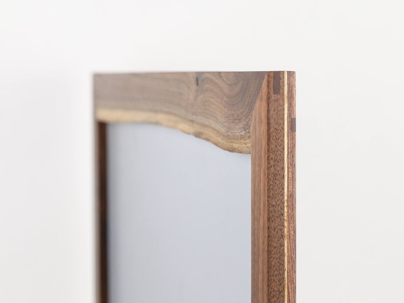 Live Edge Mirror, Walnut Wood image 3