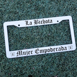 Karol G License Plate Frame | La Bichota | Manan Sera Bonito | Mamiii