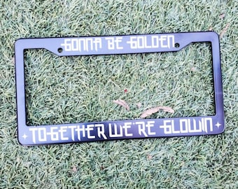 Huntrix - KPOP - Demon Hunters License Plate Frame (Black), Golden, Takedown, How It's Done, Soda Pop