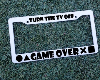 Kendrick Lamar License Plate Frames - Not Like Us/ Turn the TV OFF! - Hey Drake! Game Over
