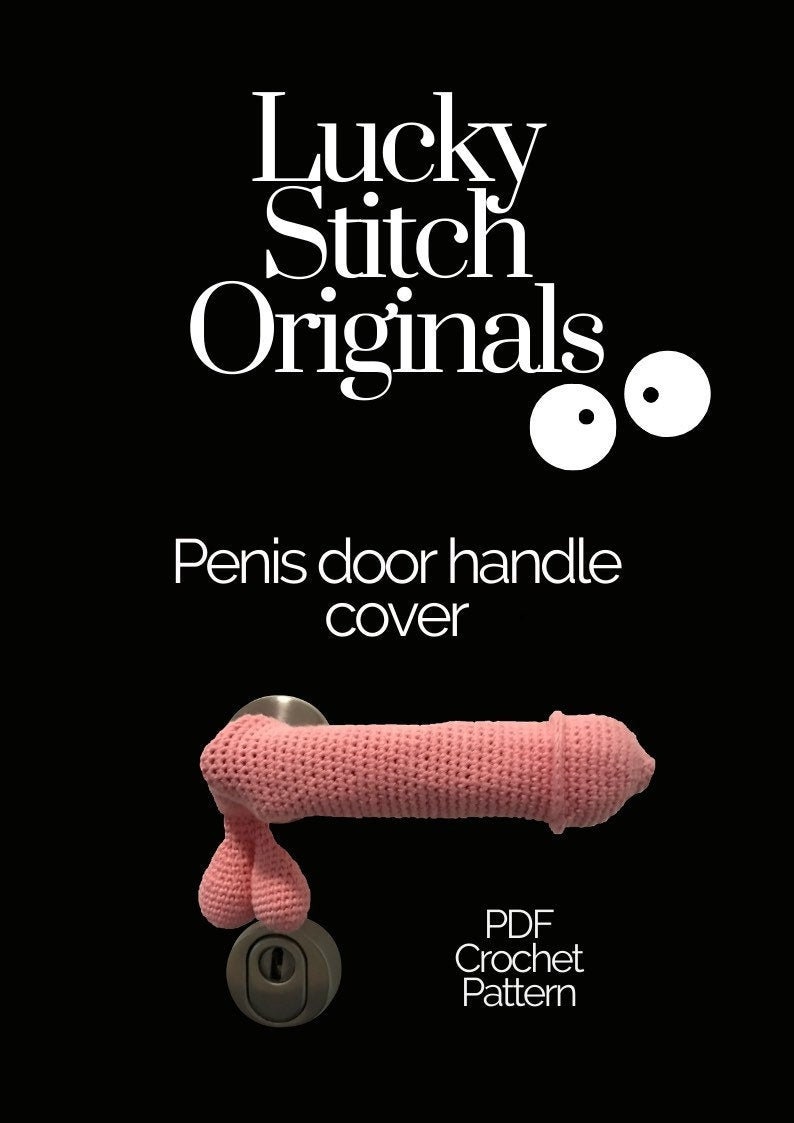 Crochet Pattern Penis Door Handle Cover PDF image 1