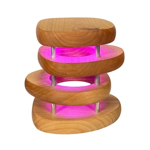 Mid-Century Friendship Lamps | Unique Wooden Handcrafted Gifts | Touch-Activated | Perfect for Long-Distance Relationships