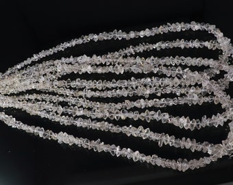 AAA Natürliche Weiße Herkimer Diamant Quarz Nuggets Perlen, 6-8 MM Herkimer Diamant Perlen, Diamant Edelstein Perlen Herkimer Rohstein