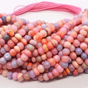 AAA Natürliche Multi Opal Glatte Rondell Perlen, 6-6,5 MM Mix Perlen, 16-Zoll Multi Opal Glatte Rondell Perlen Halskette