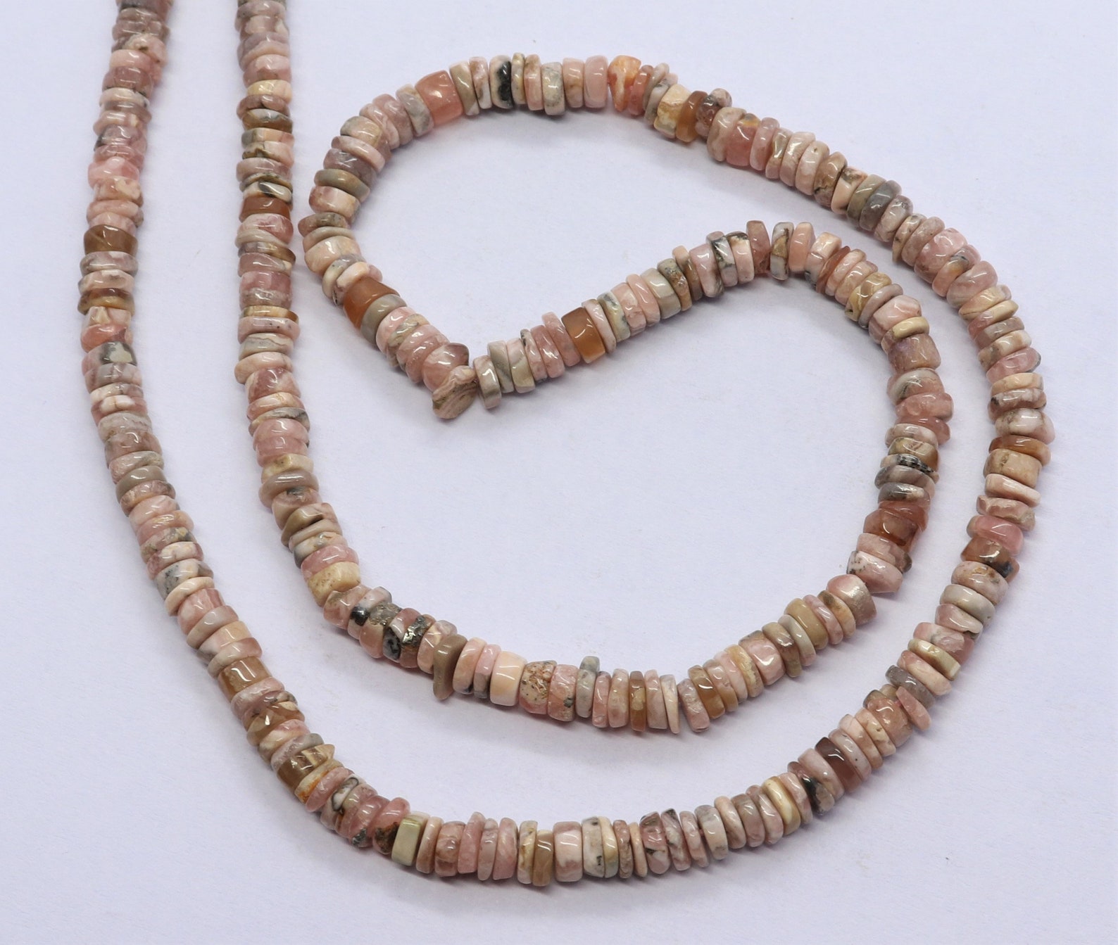 AAA Natural Rhodochrosite Heishi Washer Beads 4 MM Etsy