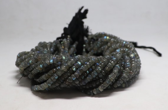 Labradorite Tyre Rondelle MC1321 Tyre Beads Rare Item Sold by Strand Rare Item 8 13-15 mm Brand New Labradorite Smooth Tyre Beads