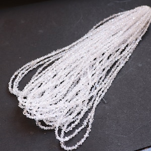 AAA + klare weiße Herkimer Diamant Quarz Nuggets Perlen 3-3.5mm Herkimer Diamant Perlen Diamant Edelstein Perlen Herkimar Rohstein