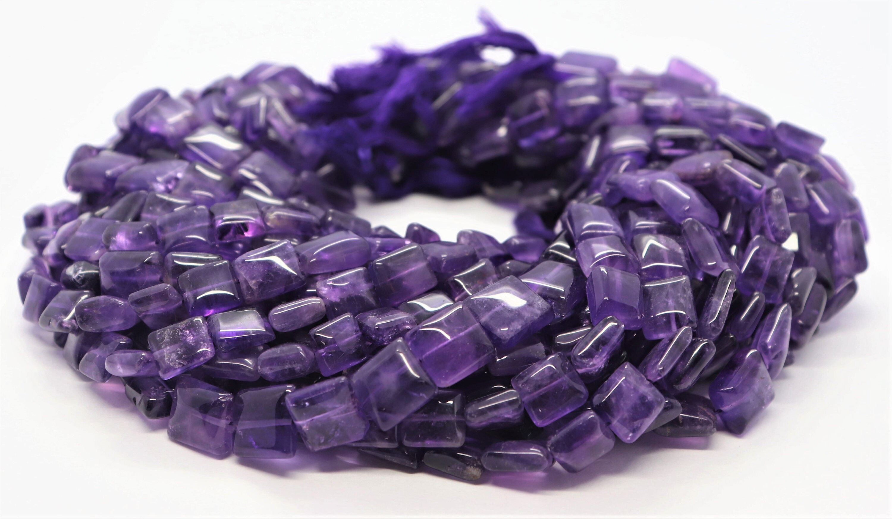 3 Strand AAA Natural African Amethyst Smooth Chicklet Beads Etsy UK
