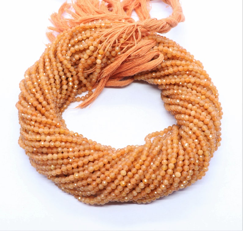 3 MM Pitch Moonstone Beads 13 Inch Moonstone Rondelle Beads Strand 5 Strand AAA Natural Pitch Moonstone Micro Faceted Rondelle Beads