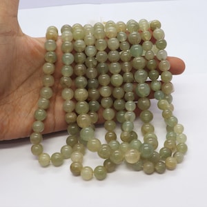 Green Cat&#39;s Eye Plain Round Balls Beads, 9-10 MM green Cat&#39;s Eye Gemstone Beads, 16 Inch Plain Cat&#39;s Eye Round shape Beads making bracelet