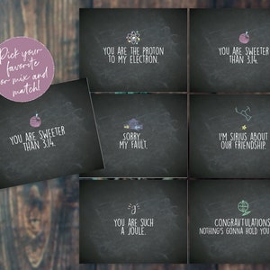 Tarjeta de agradecimiento de ciencia, tarjetas de felicitación de ciencia, tarjetas para profesor de ciencias, paquete de tarjetas de maestro, papelería de ciencia, tarjeta de cumpleaños de ciencia