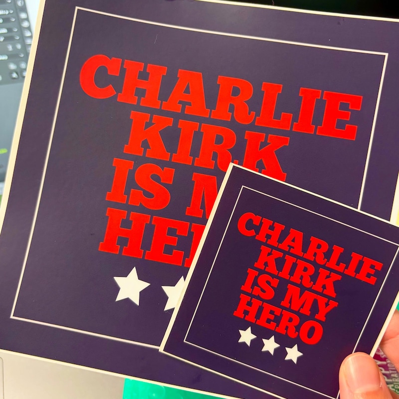 Charlie Kirk Stickers - Etsy