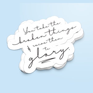 Christian Sticker, Jesus Sticker, Christian Gift, Bethel Music Sticker, Church Gift, Faith Sticker, Jesus Decal