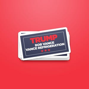 Sticker Trump Vance, sticker Bob Vance, Trump 2024-sticker, MAGA Make America Great Again, republikeinse sticker, sticker conservatieve Amerikaanse, JD Vance