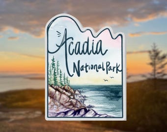 Acadia National Park acrylic pin