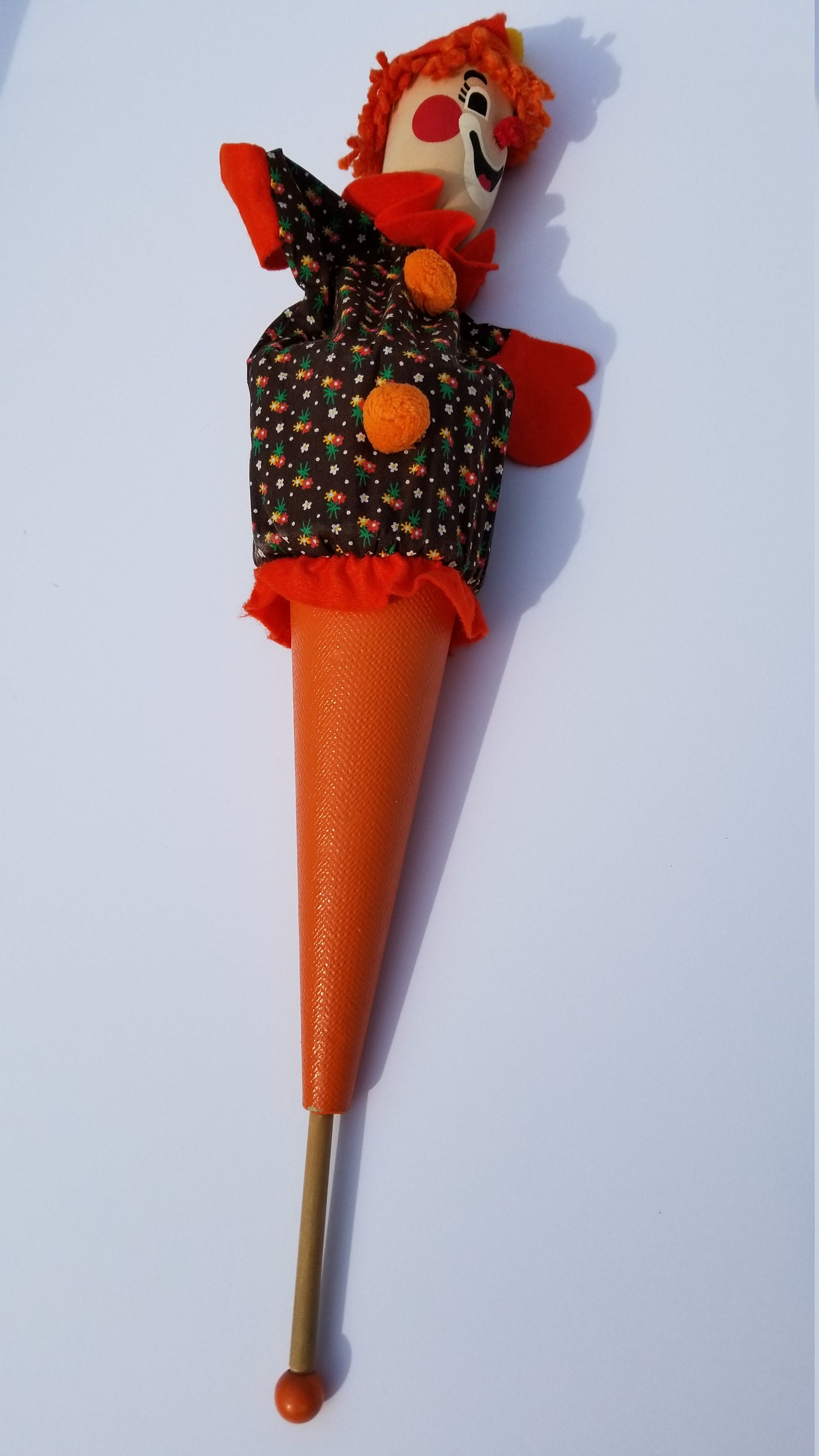 Vintage puppets Cone Puppets clown puppets Bozo the Etsy