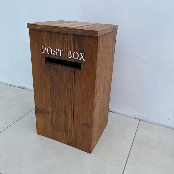 Wooden Post Box - Wedding Post Box - School Post Box - Shop Post Box - Display Post box