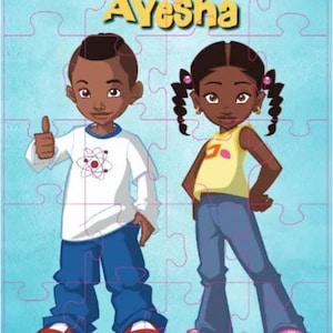Myles & Ayesha African-American Characters Jigsaw Puzzle