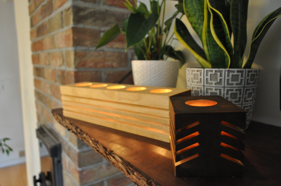 Glowing Candle Holders Etsy