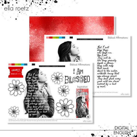 I Am Blessed - Biblical Affirmations - Scripture Reading Plan  | Prayer Journal Bible Journal Devotional Printable
