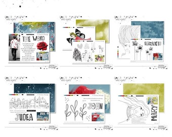 Full Advent Set - A Christmas Story  | Prayer Journal Bible Journal Devotional Printable