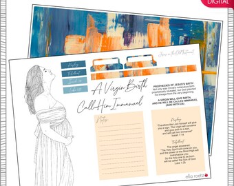 Virgin Birth - Jesus in the Old Testament | Prayer Journal Bible Journal Devotional Printable